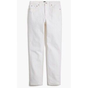 J. Crew Premium Edition High Rise Straight Jeans Women's Sz 26 White Button Fly